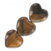 Perline Occhio di Tigre hearts mm. 14 x4|raw }}