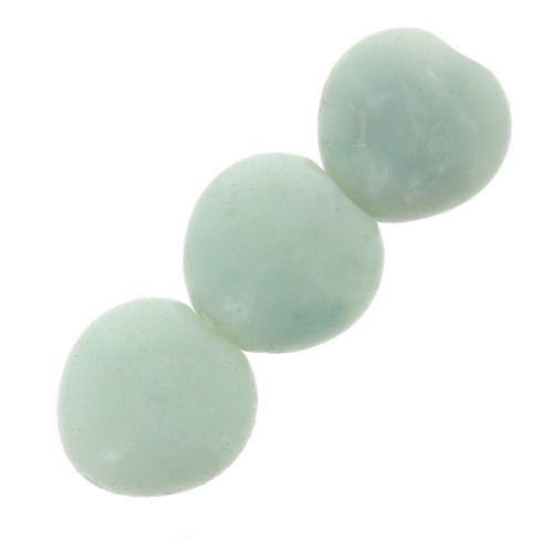 Perline Amazonite hearts mm. 14 x4