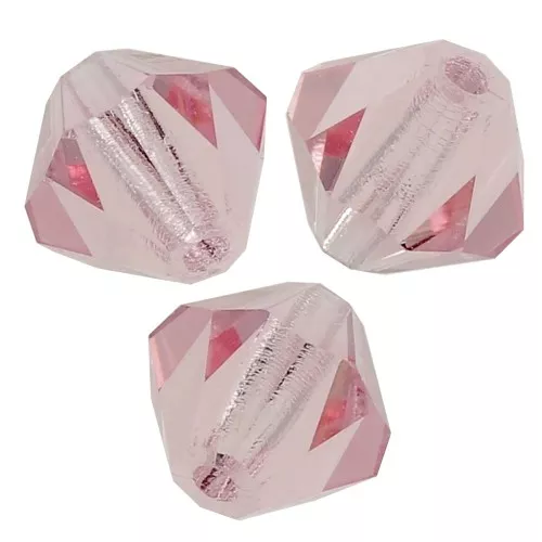Biconi Preciosa 6 mm - MC Bead Rondell - Light Rose x12