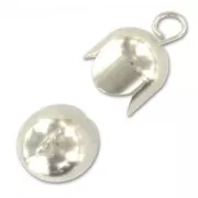 Copette con anellino mm. 10 argentato x4