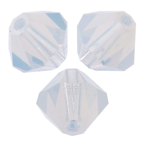 Biconi Preciosa 6 mm - MC Bead Rondell - White Opal x12