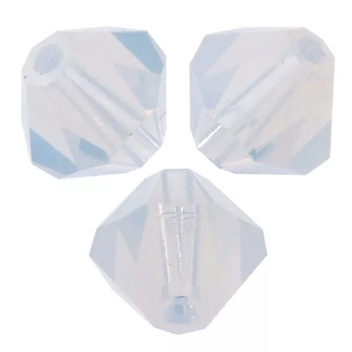 Biconi Preciosa 6 mm - MC Bead Rondell - White Opal x12