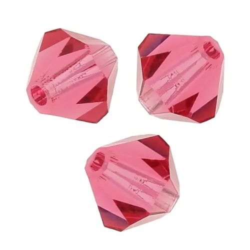 Biconi Preciosa 6 mm - MC Bead Rondell - Indian Pink x12