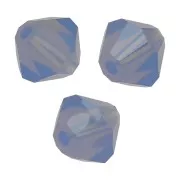 Biconi Preciosa 6 mm - MC Bead Rondell - Light Sapphire Opal x12