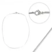 Girocollo maglia serpentina mm. 0.9 Acciaio inox x 43 cm