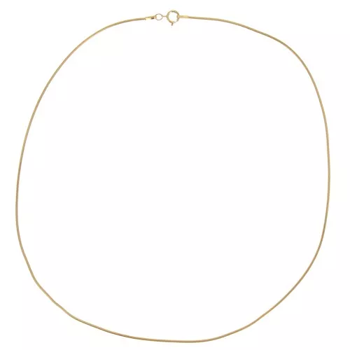 Girocollo maglia serpentina mm. 1.1 in Gold filled x 45 cm