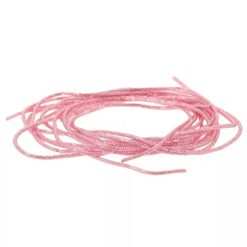 Canna riccia per ricamo - Spille e gioielli ricamati 1 mm - Rosa scarlatto x5g