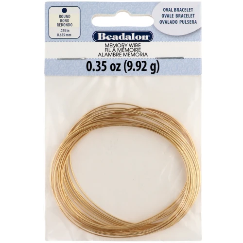 Bracciale molla armonica mm. 65x55 Dorato x23 giri