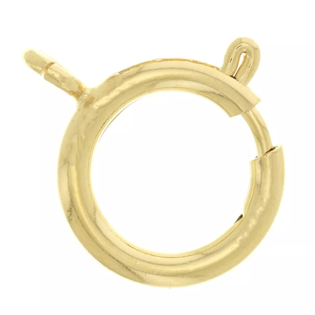 Anelli A Molla In Ottone Placcato Oro 18K - 4 Pezzi Con Zirconi Per Portachiavi E Gioielli Fai Da Te - Foto 9