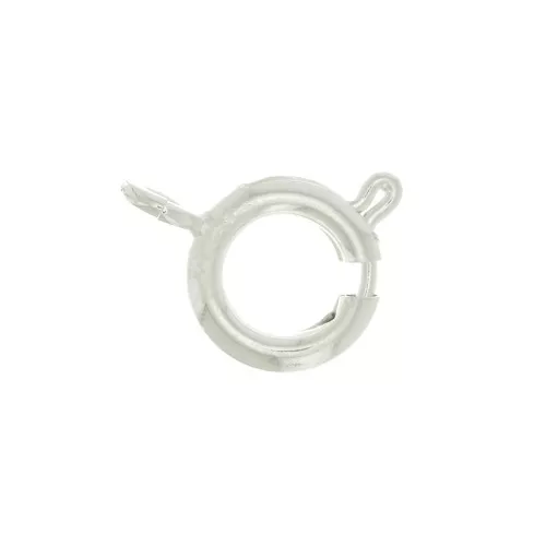 Chiusura a molla 9 mm - Placcatura argento fino x1