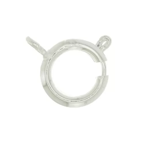 Chiusura a molla 12 mm - Placcatura argento fino x1
