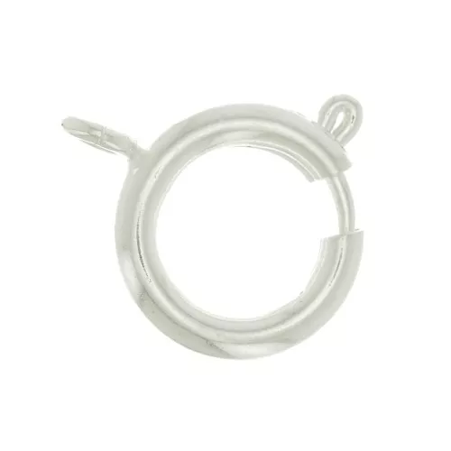 Chiusura a molla 14 mm - Placcatura argento fino x1