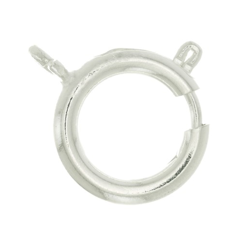 Chiusura a molla 16 mm - Placcatura argento fino x1