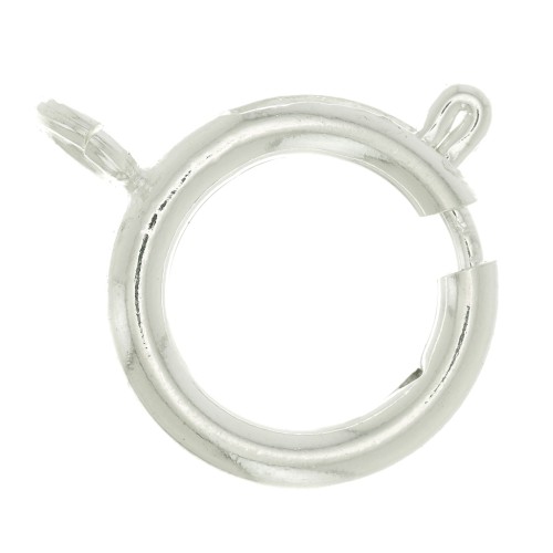 Chiusura a molla 18 mm - Placcatura argento fino x1
