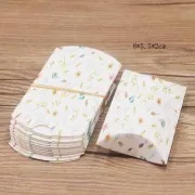 Scatola regalo in cartone - floreale 8x5,5x2 cm - Bianco - Pastello x1