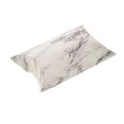 Confezione berlingot in cartone - Marmo 8x5.5x2cm - Bianco - Nero x1