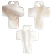 Croce Madreperla mm. 12x10 Naturale x10