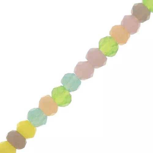 Rondelle sfaccettate 2x1.5 mm - Pastel x33cm