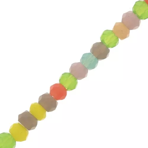 Rondelle sfaccettate 2x1.5 mm - Multicolore vif x33cm