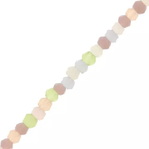 Rondelle sfaccettate 3.5x3 mm - Pastello x38cm