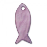 Pesce Madreperla mm. 23 Mauve x10