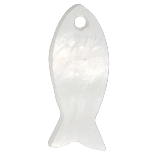 Perle di pesce in madreperla da 21,5 mm - Naturale x10