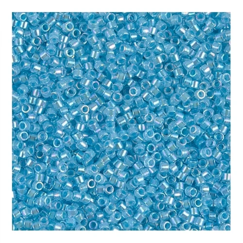 Miyuki Delica 11/0 DB0057 - Aqua Lined Crystal AB