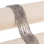 Perle tonde sfaccettate 3 mm pietra gemma Agata tinta - Talpa x37cm