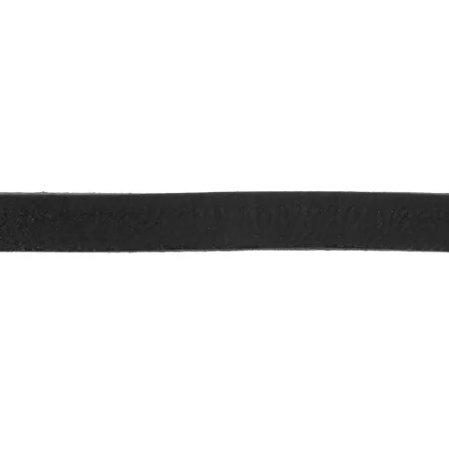 Laccetto cuoio mm. 5x2 Nero x30cm