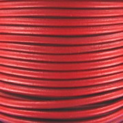 Cordoncino in pelle europeo da 4 mm - Rosso x 1 m
