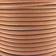 Cordoncino in pelle europea da 4 mm - Naturale x 1 m