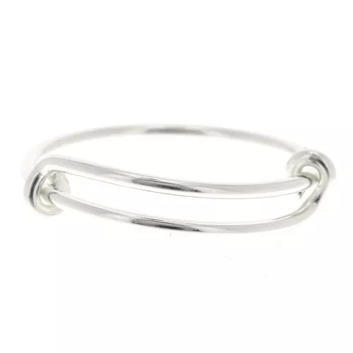 Anello giunco regolabile- Dimensione 50 à 54 - Argento 925 x1