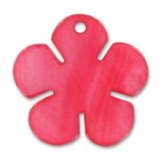 Pendente Madreperla fiore mm. 29 Corallo/Fucsia x1