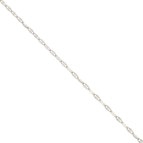 Catena - resina epossidica 1.5 mm - Bianco -Acciaio inossidabile x90cm