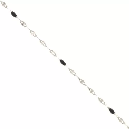 Catena - resina epossidica 1.5 mm - Nero - Acciaio inossidabile x90cm
