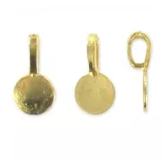 Gancio pendente da incollare mm. 18,5 dorato x1