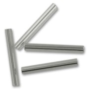 Perla Preciosa, tubetti da 20 mm, Black Diamond Silver Lined, 20 g