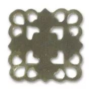 Stampa liscia quadrata mm . 16 bronzo x1