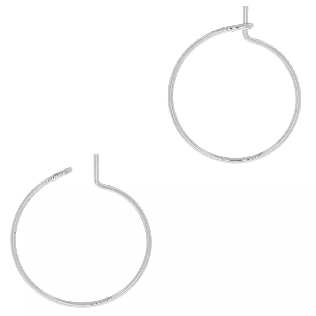 Orecchini A Cerchio Oro Sottili – 2,25 Pollici, Spessore 2mm – Chiusura A Leva – Nuovi