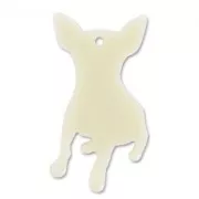 Pendente cane mm. 58 Crema x1