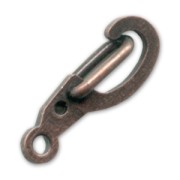 Chiusure a moschettone di sicurezza da 14 mm - Ramato invecchiato x10