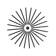 Stampino in plastica - modello Sole 12x12 cm - Bianco x1