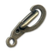 Chiusure a moschettone di sicurezza da 14 mm - Bronzo x10