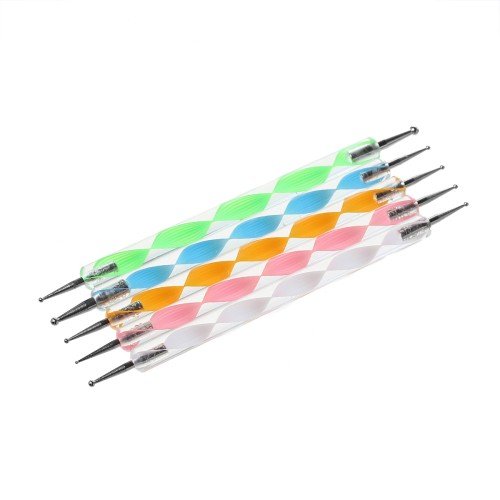 Kit di 5 dotting tools doppia punte - Multicolore