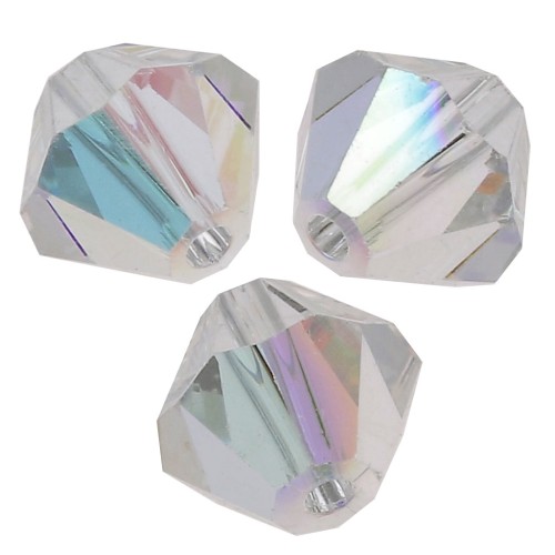 Biconi Preciosa 6 mm - MC Bead Rondell - Crystal AB x12