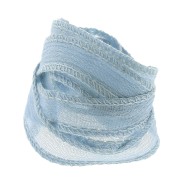 Nastro di seta 10 mm - Blu cielo x85cm