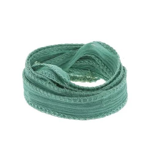 Nastro di seta 10 mm - Turchese x85cm