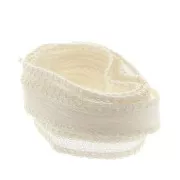 Nastro di seta 10 mm - Ecrù x85cm