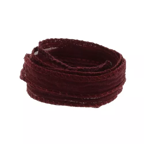 Nastro di seta 10 mm - Bordeaux x85cm
