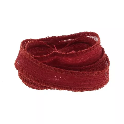 Nastro di seta 10 mm - Rosso x85cm